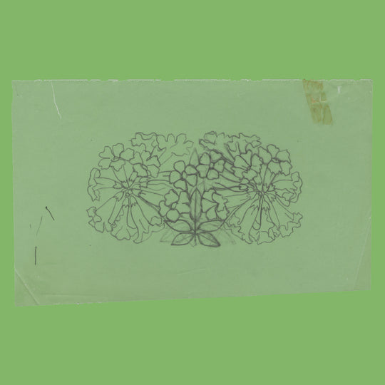 British Honduras 1971 Tabebuia Chrysantha pencil artwork