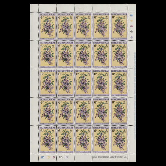 British Honduras 1972 (MNH) Easter panes of 25 stamps