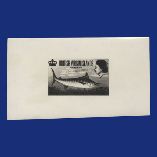 British Virgin Islands 1968 Blue Marlin/Game Fishing photographic proof