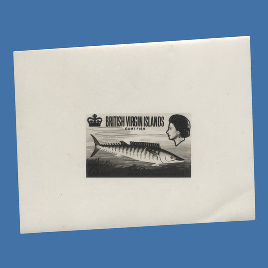 British Virgin Islands 1968 Wahoo/Game Fishing photographic proof