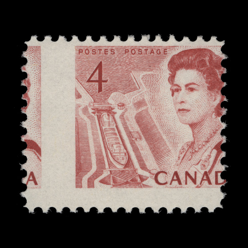 Canada 1967 (Variety) 4c Queen Elizabeth II with perf shift