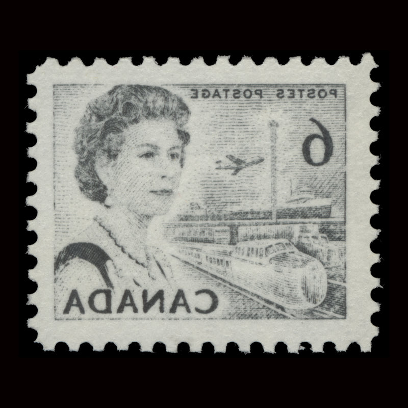 Canada 1972 (Variety) 6c Queen Elizabeth II with black offset