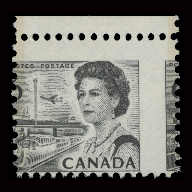 Canada 1972 (Variety) 6c Queen Elizabeth II with perforation shift