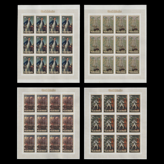 Cook Islands 1979 Captain Cook Death Bicentenary imperf proof sheetlets