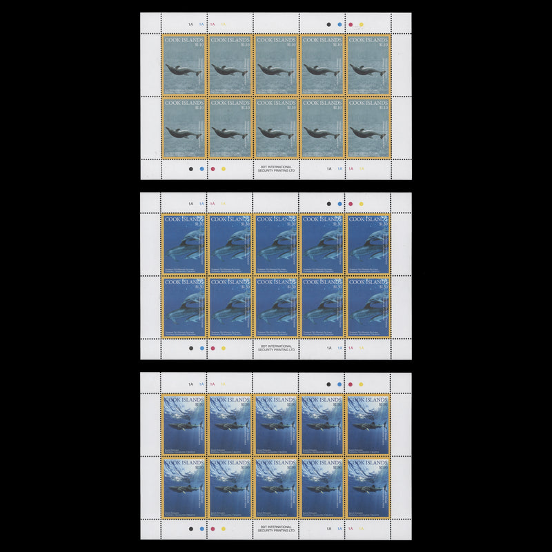 Cook Islands 2016 (MNH) Marine Life sheetlets of 10 stamps