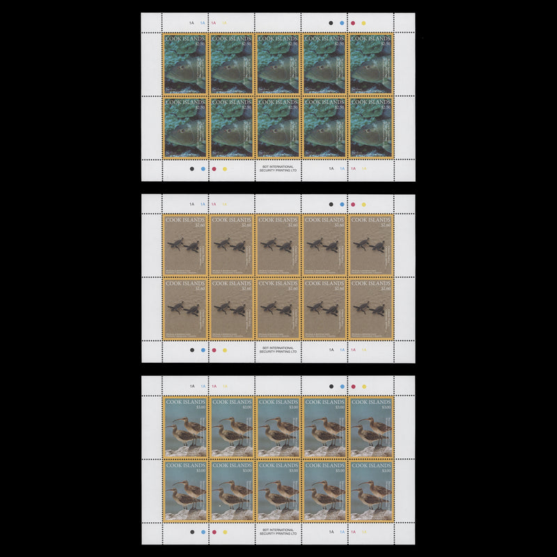 Cook Islands 2016 (MNH) Marine Life sheetlets of 10 stamps