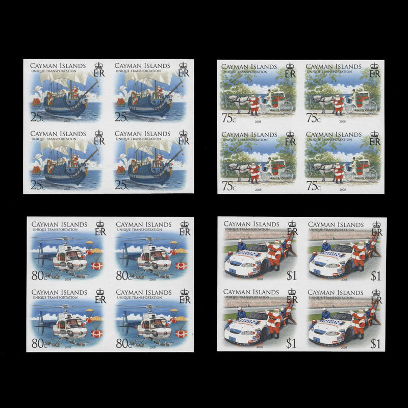 Cayman Islands 2008 Christmas imperf proof blocks