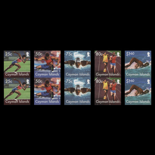 Cayman Islands 2012 Olympic Games, London imperf proof pairs