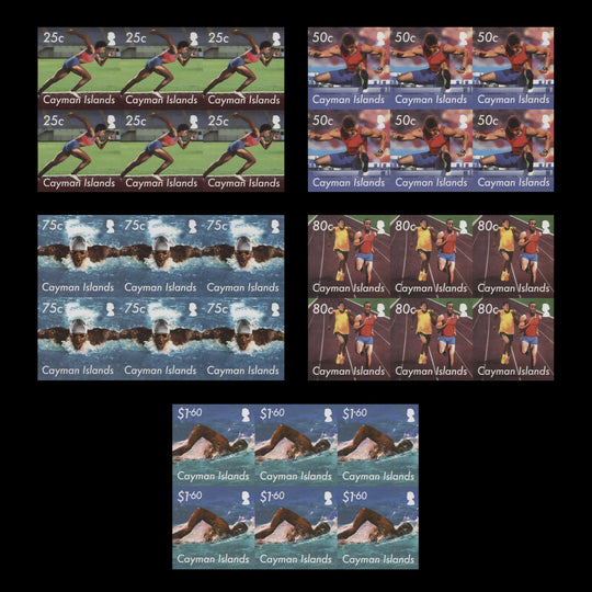 Cayman Islands 2012 Olympic Games, London imperf proof blocks