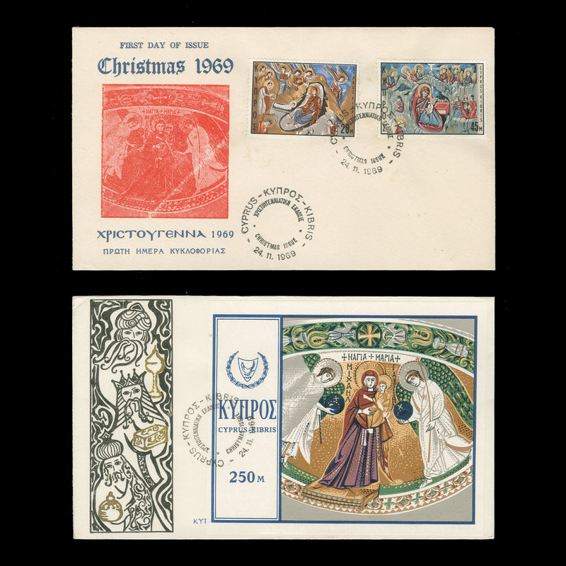 Cyprus 1969 Christmas first day covers