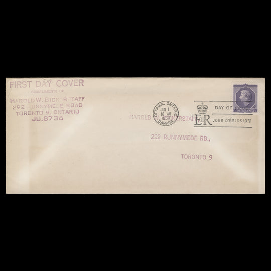 Canada 1953 Coronation first day cover, OTTAWA