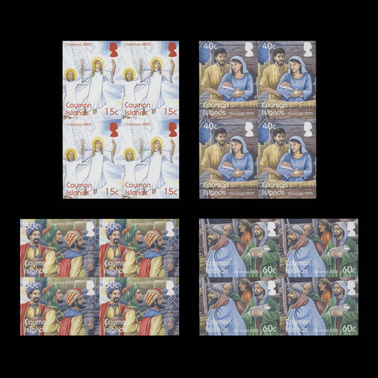 Cayman Islands 2005 Christmas imperf proof blocks