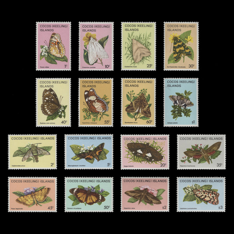 Cocos (Keeling) Islands (MNH) 1982-83 Butterflies definitives