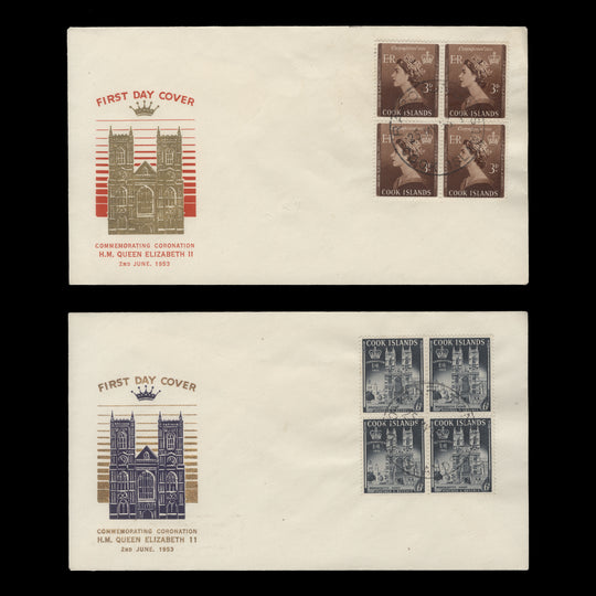 Cook Islands 1953 Coronation first day covers, RAROTONGA