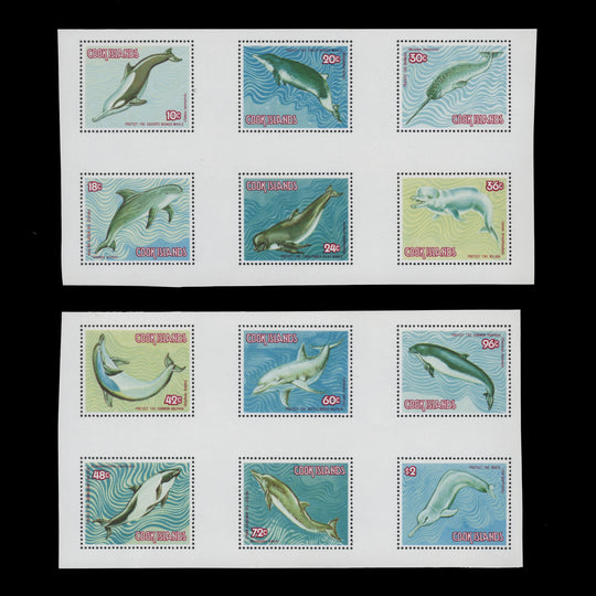 Cook Islands 1984 Save the Whales composite proofs
