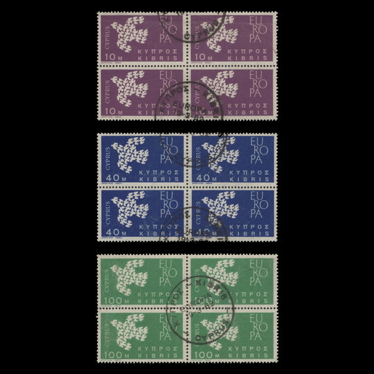 Cyprus 1962 (Used) Europa blocks