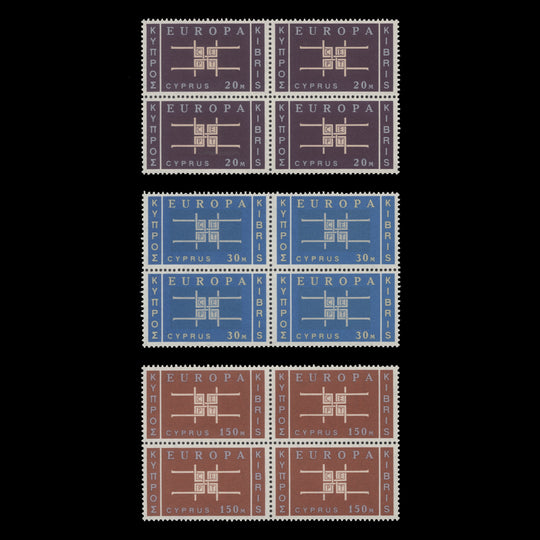 Cyprus 1963 (MLH) Europa blocks