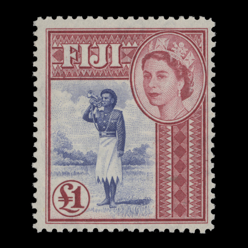 Fiji 1954 (MNH) £1 Police Bugler