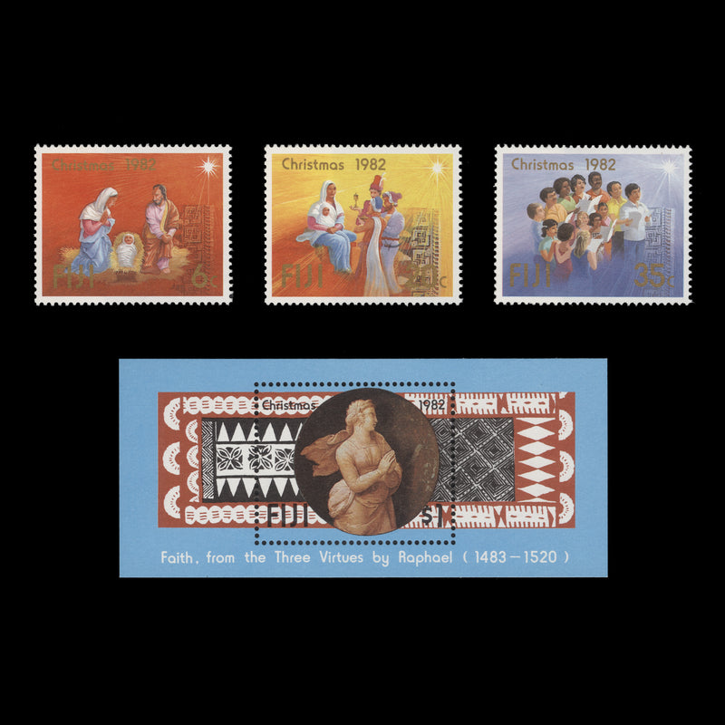Fiji 1982 (MNH) Christmas set and miniature sheet
