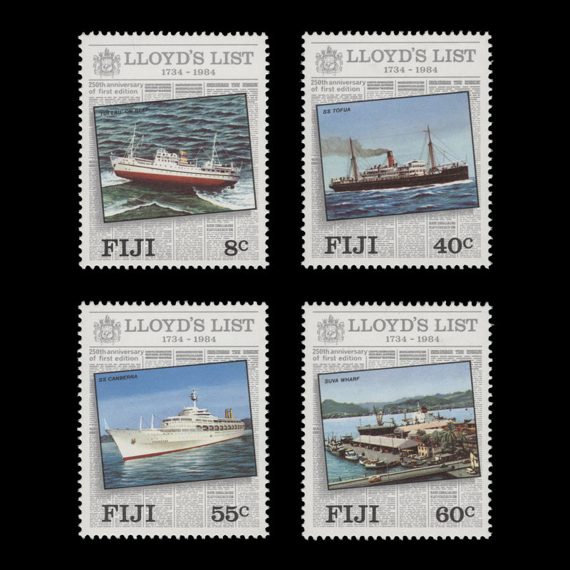 Fiji 1984 (MNH) Lloyd's List Anniversary set