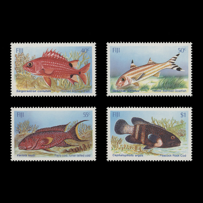 Fiji 1985 (MNH) Shallow Water Marine Fish set