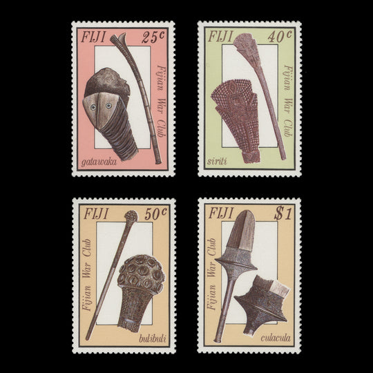 Fiji 1986 (MNH) Ancient War Clubs set