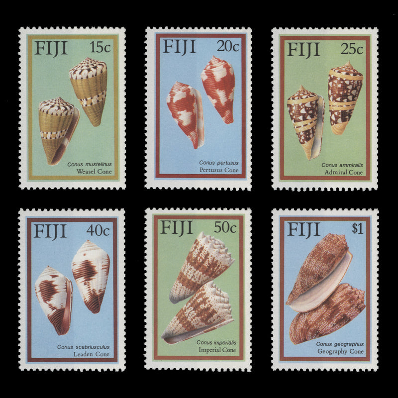 Fiji 1987 (MNH) Cone Shells set