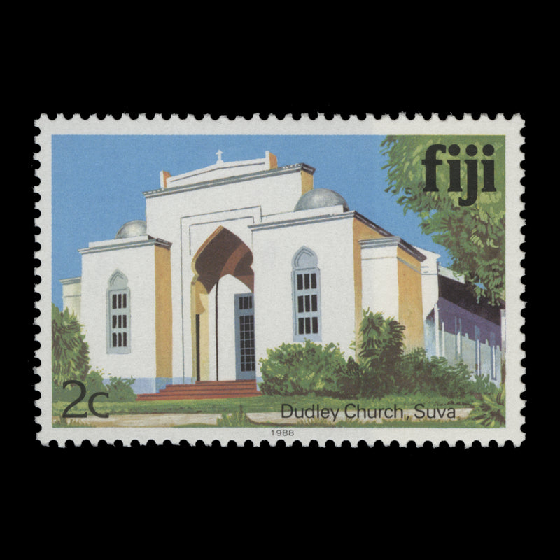 Fiji 1988 (MNH) 2c Dudley Church with '1988' imprint