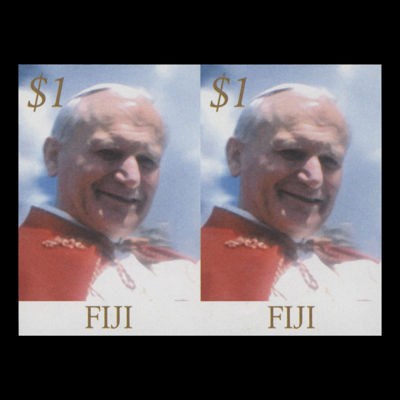 Fiji 2005 Pope John Paul II Commemoration imperf proof pair