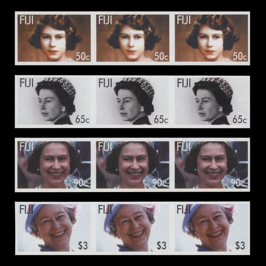 Fiji 2006  Queen Elizabeth II's Birthday imperf proof strips