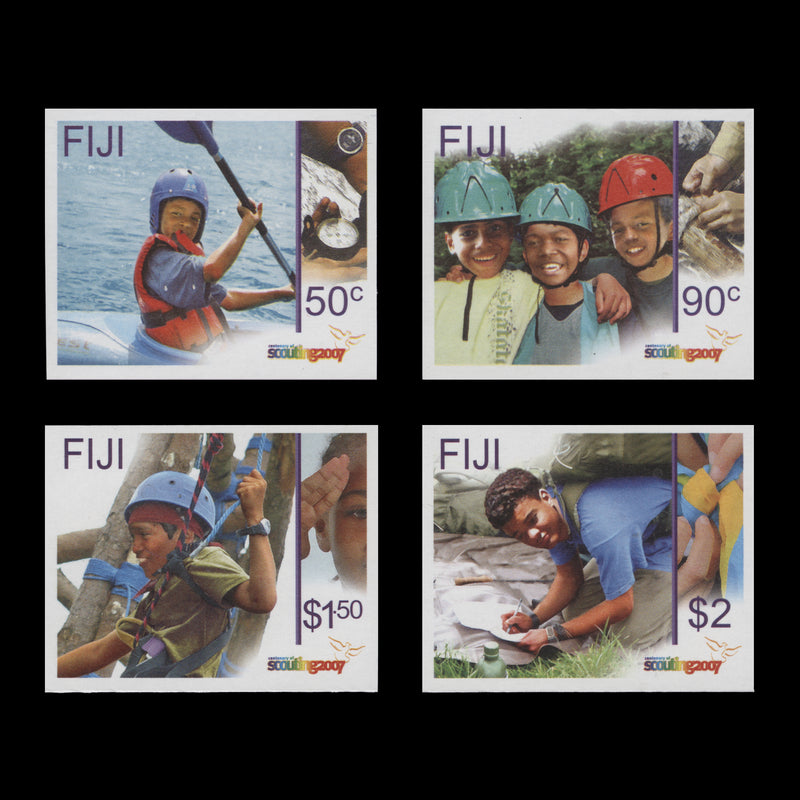 Fiji 2007 Scouting Centenary imperf proof singles
