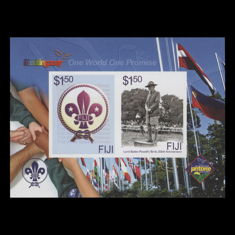 Fiji 2007 Scouting Centenary imperf proof miniature sheet