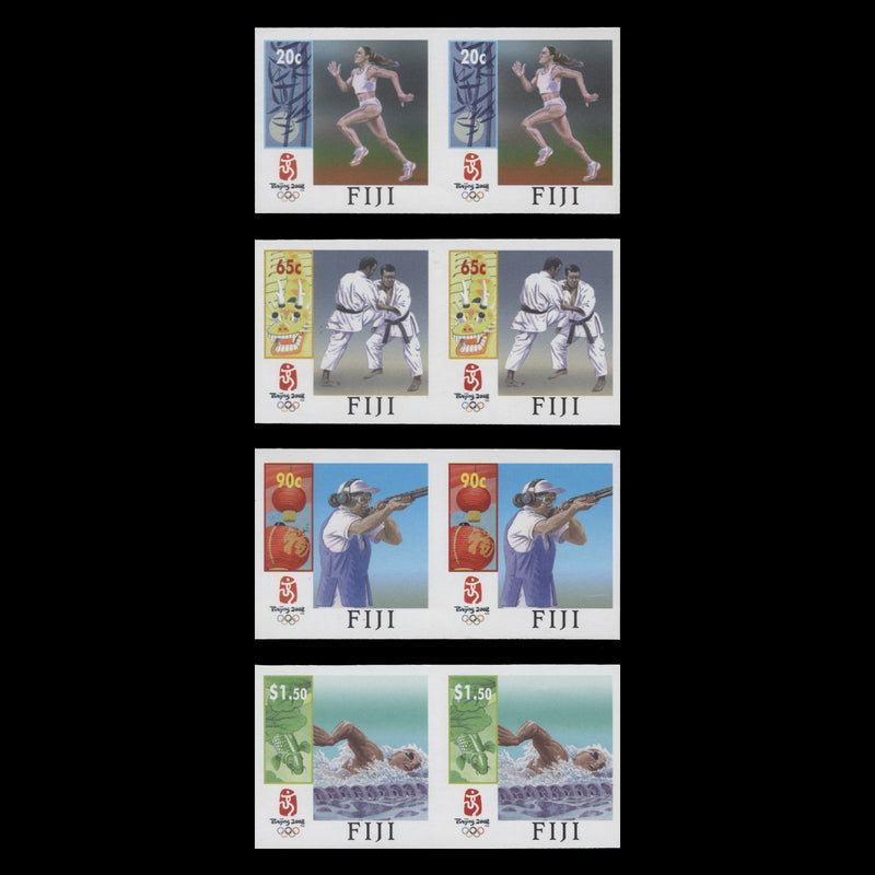 Fiji 2008 Olympic Games, Beijing imperf proof pairs