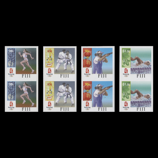 Fiji 2008 Olympic Games, Beijing imperf proof vertical pairs