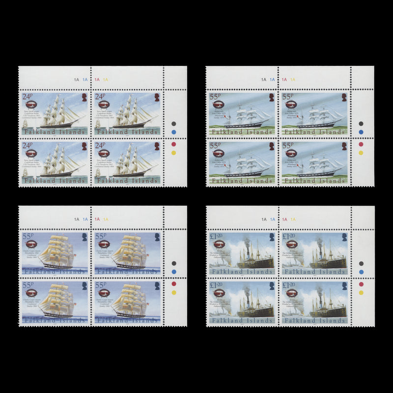 Falkland Islands 2005 (MNH) Maritime Heritage plate blocks