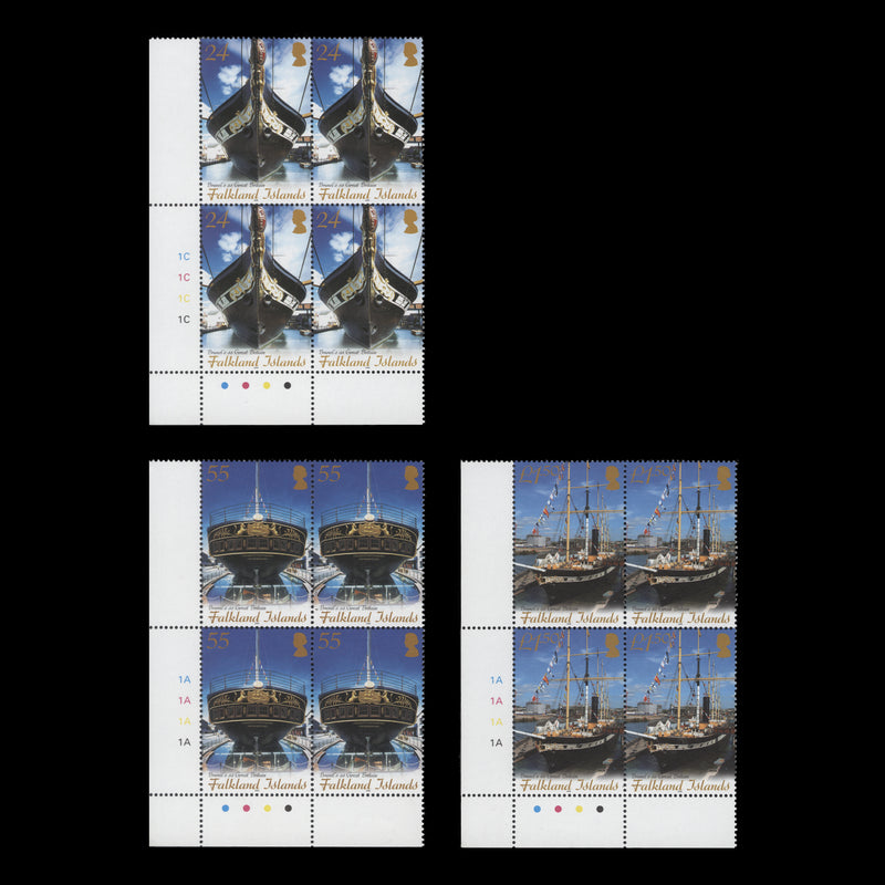 Falkland Islands 2006 (MNH) Maritime Heritage plate blocks