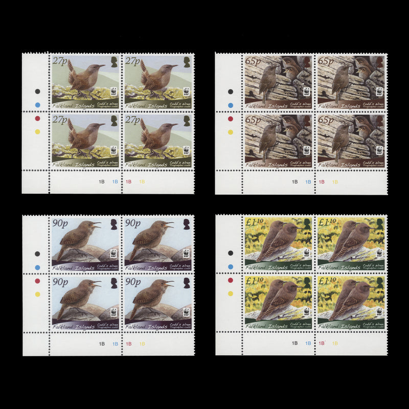 Falkland Islands 2009 (MNH) Cobb's Wren plate blocks