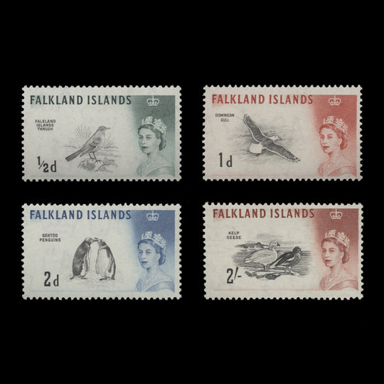 Falkland Islands 1962-66 (MNH) Birds definitives, De La Rue