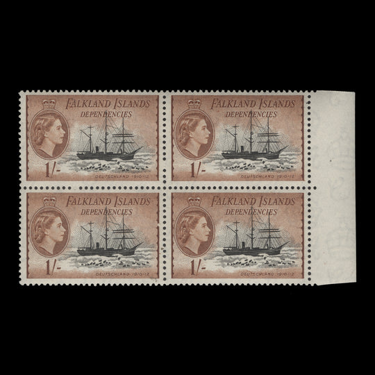 Falkland Islands Dependencies 1954 (MNH) 1s Deutschland block