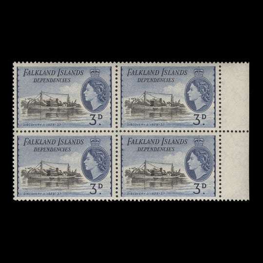 Falkland Islands Dependencies 1954 (MNH) 3d Discovery II block