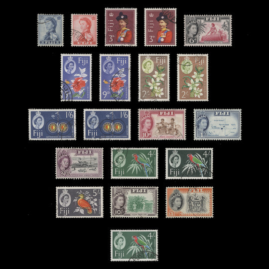 Fiji 1962-67 (Used) Definitives with St Edward's crown watermark