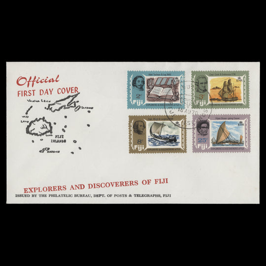 Fiji 1970 Explorers & Discoverers first day cover, SUVA