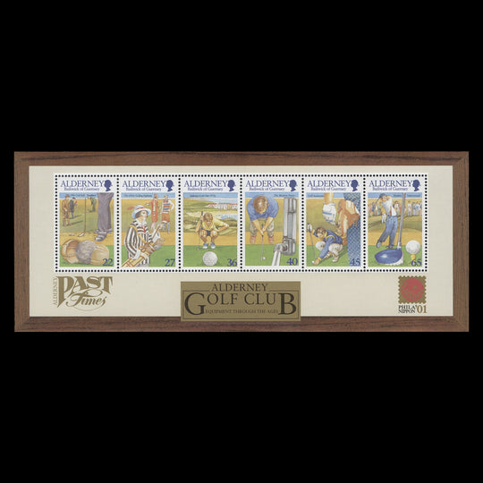 Alderney 2001 (MNH) Golf Club Anniversary miniature sheet