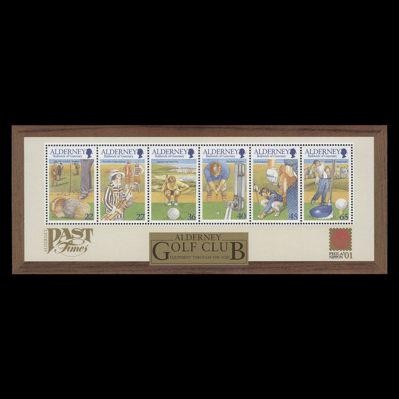 Alderney 2001 (MNH) Golf Club Anniversary miniature sheet