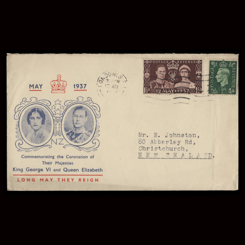 Great Britain 1937 Coronation first day cover, LONDON SE1