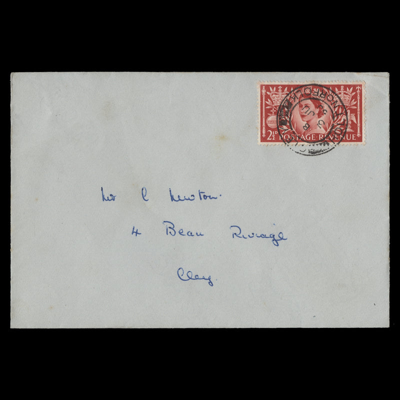 Great Britain 1953 (FDC) 2½d Coronation, CLEY