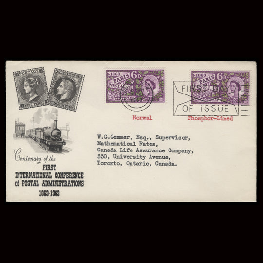 Great Britain 1963 Paris Postal Conference first day cover, LONDON SW1