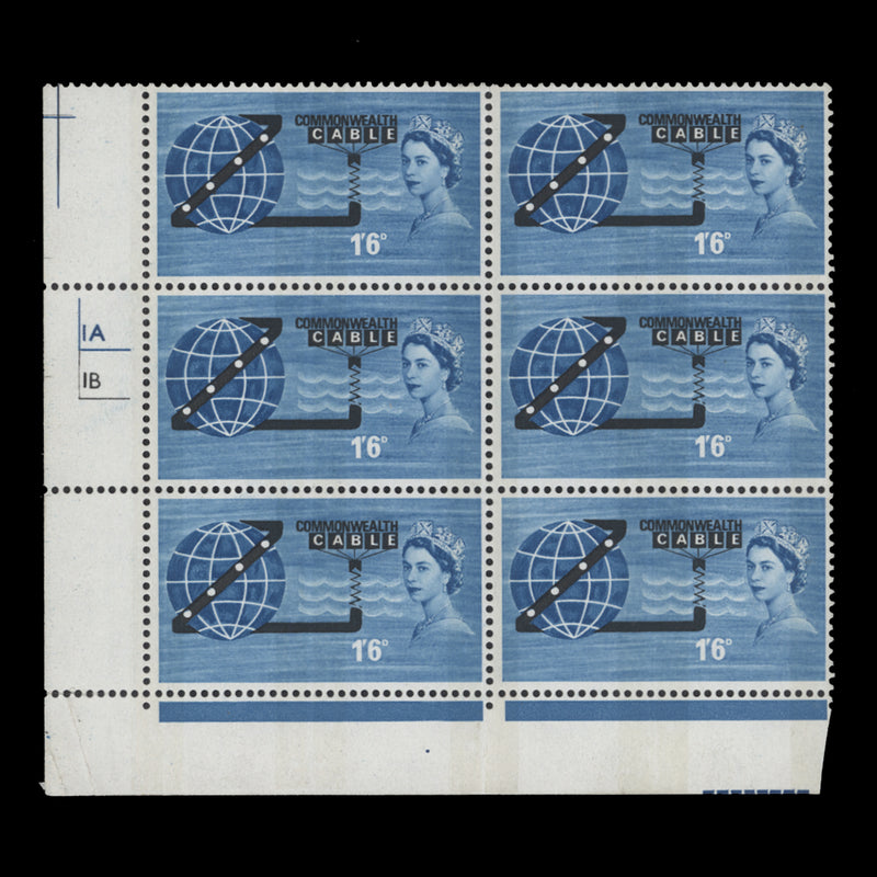 Great Britain 1963 (MNH) 1s6d COMPAC phosphor cylinder block