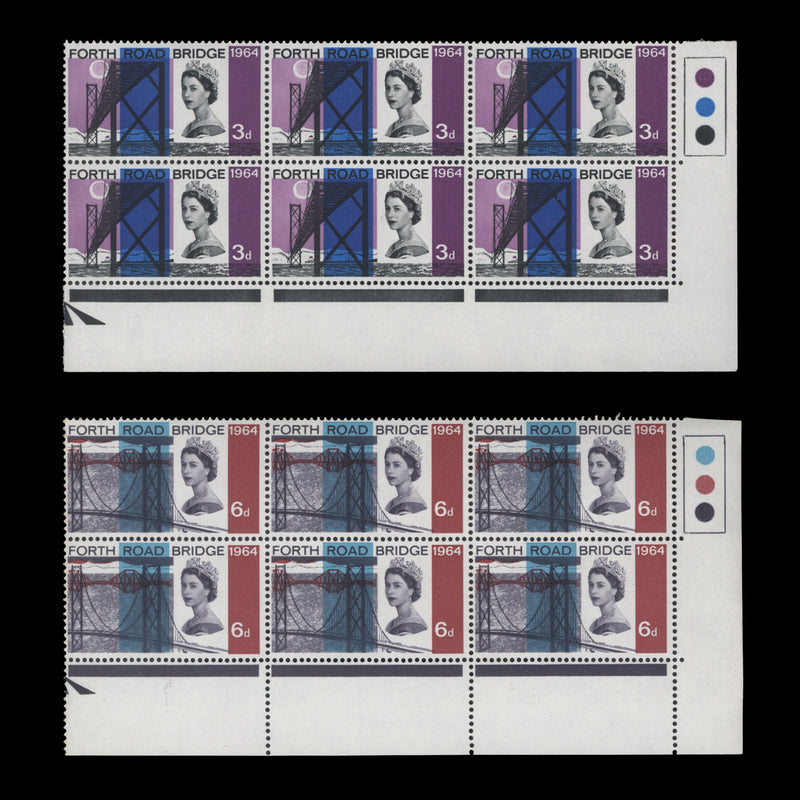 Great Britain 1964 (MNH) Forth Road Bridge ordinary traffic light blocks blocks