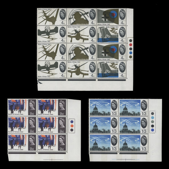 Great Britain 1965 (MNH) Battle of Britain ordinary traffic light blocks